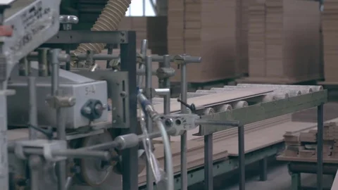 The production process of the doors in the factory Stock Footage 85270475