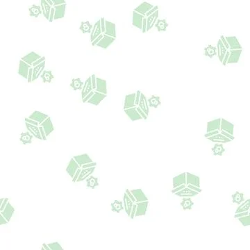 Production process glyph seamless pattern Stock Illustration