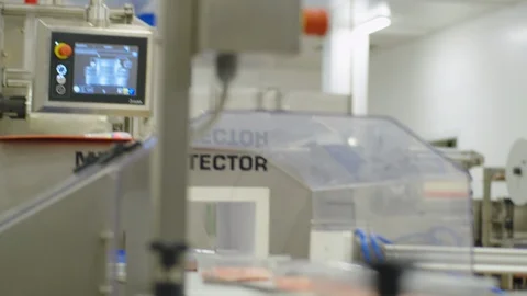 Production process of Italian meat packaging 4k Stock Footage 86853208