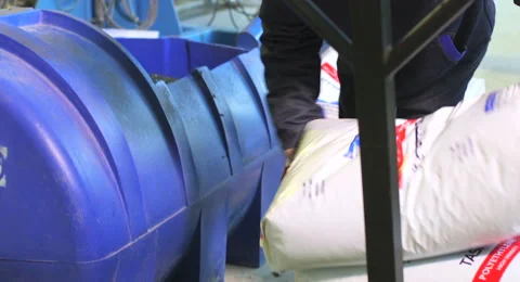 Production process of plastic pipes at the plant 스톡 동영상 62470612
