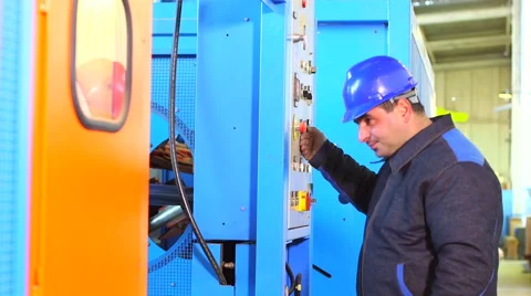 Production process of plastic pipes at the plant Stock Footage 62470904