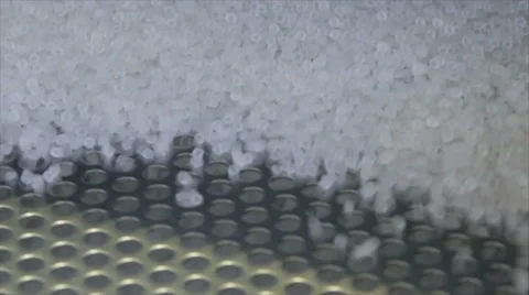 Production process of polymer and thermoplastic elastomer compounds. Stock Footage 63371277