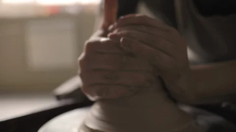 The production process in the pottery workshop of the potter. Stock Footage 118348341