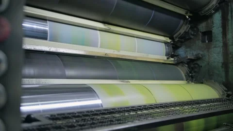 Production process in a printing office. Stock Footage 245069595