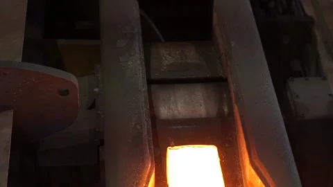 The production process in the rolling mill Stock Footage 89717150