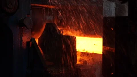 The production process in the rolling mill Stock Footage 89717174