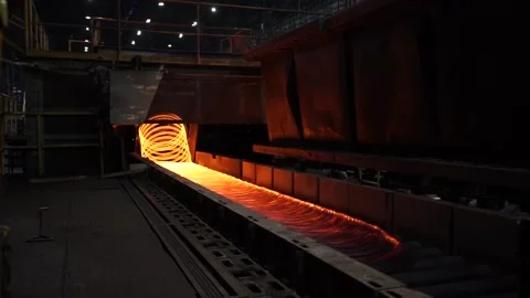 The production process in the rolling mill 스톡 동영상 89717276