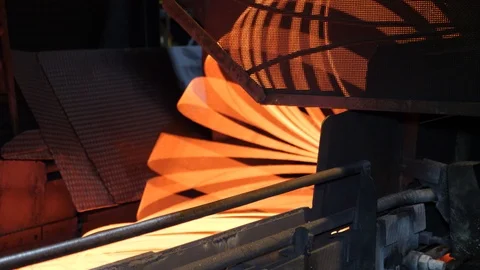 The production process in the rolling mill Stock Footage 116763161