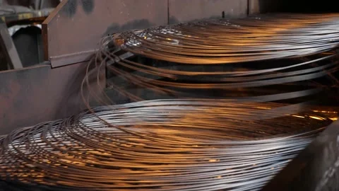 The production process in the rolling mill Stock Footage 140676437