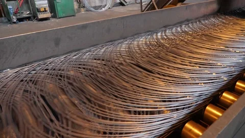 The production process in the rolling mill Stock Footage 140676449