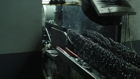 Production process of steel frames of upholstered furniture Stock Footage 87646864