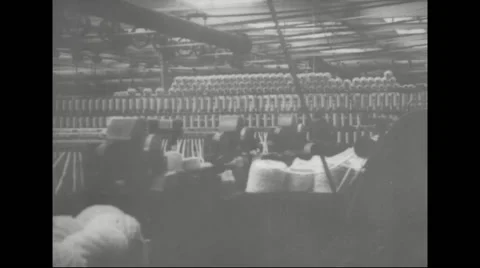 Production process in textile factory Stock Footage 43323858