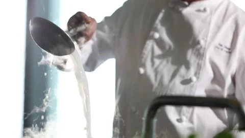 The production process of yellow croaker meat to make delicious fish soup Stock Footage 273439273