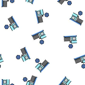 Production rebar vector seamless pattern Stock Illustration