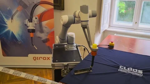 Production Robotic Arm Demonstration Stock-Footage 273501230