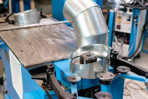 Production rolling tool, electric machine. the production of ventilation and Stock Photos