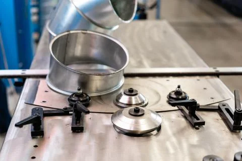 Production rolling tool, electric machine. the production of ventilation and Stock Photos