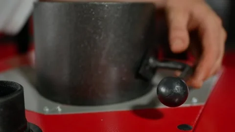 Production of solid fuel boilers for space heating. bio-fired boiler Stock Footage 162698933