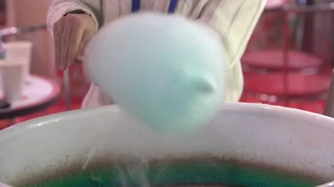 Production of sugar cotton candy Stock Footage 88435116