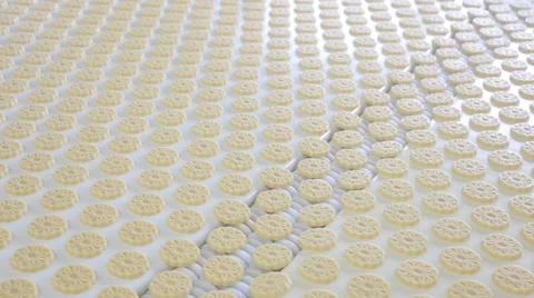 Production of sweets and biscuits in the factory Stock Footage 56979049