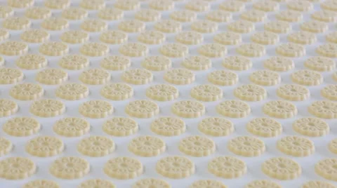 Production of sweets and biscuits in the factory Stock Footage 56979061