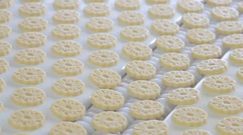 Production of sweets and biscuits in the factory Stock Footage 56979068