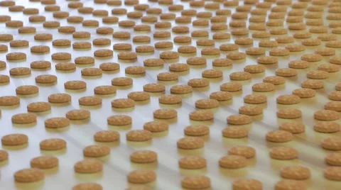 Production of sweets and biscuits in the factory Stock Footage 56979135