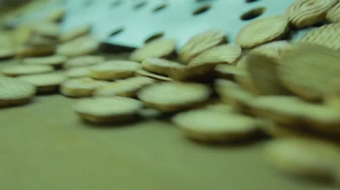 Production of sweets and biscuits in the factory Stock Footage 68501282