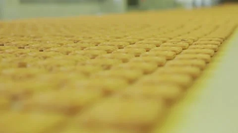 Production of sweets and biscuits in the factory Stock Footage 68501488