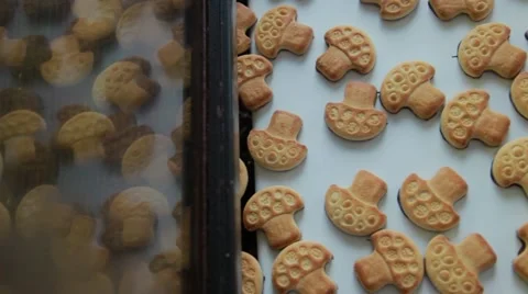 Production of sweets and biscuits in the factory Stock Footage 68501522