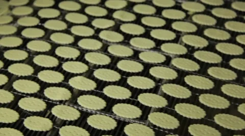 Production of sweets and biscuits in the factory Stock Footage 68501715