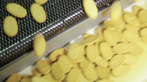 Production of sweets and biscuits in the factory Stock Footage 68505262