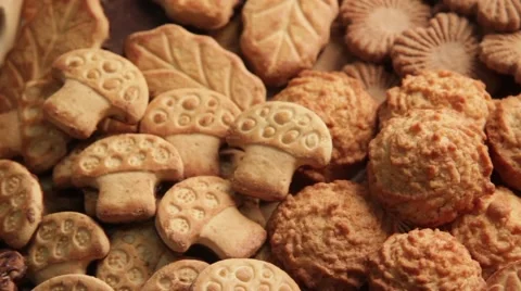 Production of sweets and biscuits in the factory Stock Footage 68505325