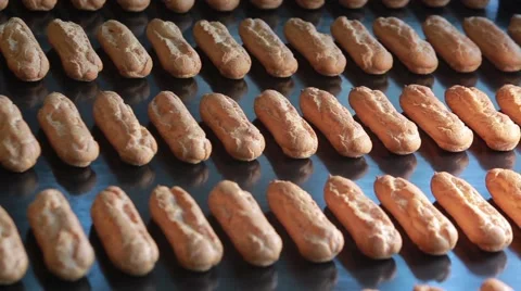 Production of sweets and biscuits in the factory Stock Footage 68506018