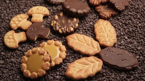 Production of sweets and biscuits in the factory Stock Footage 68506191