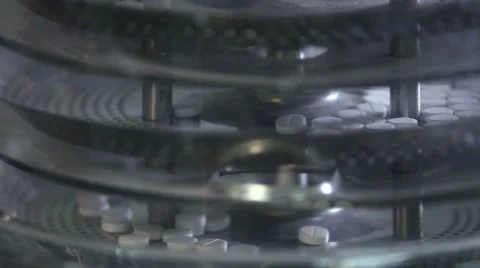 Production of tablets 4. Medicine Stock Footage 67749462