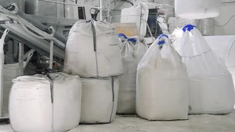 Production of tablets for dishwashers. 動画素材 225323794