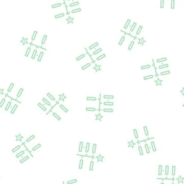 Production technology glyph vector seamless pattern 库存插图