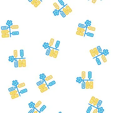 Production technology vector seamless pattern Stock Illustration