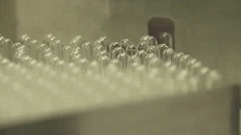 Production of test tubes Stock Footage 72683236