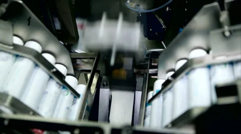 Production of toothpaste tubes factory Stock-Footage 42135557