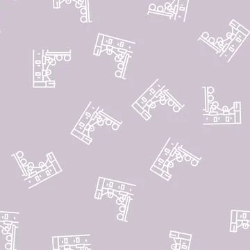 Production wallpaper line seamless pattern Stock Illustration