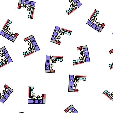 Production wallpaper vector seamless pattern Stock Illustration
