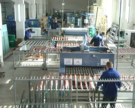 Production of windows Stock Footage 980594