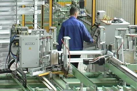Production of windows Stock Footage 980636