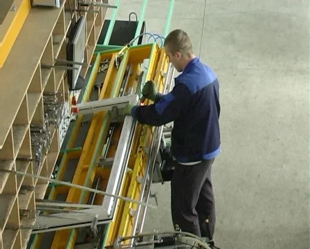 Production of windows Stock Footage 980652