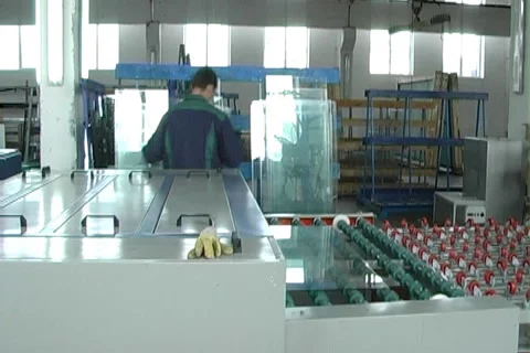 Production of windows Stock Footage 980804