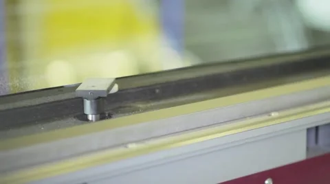Production of Windows: a guide tool for glass Stock Footage 45546849