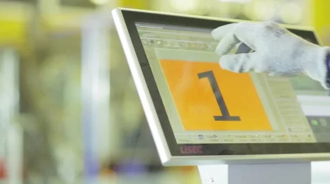 Production of Windows: on your computer, the operator selects the operation Stock Footage 45547386