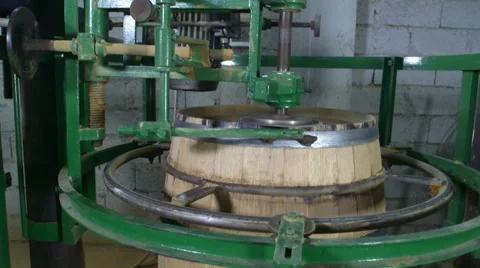 Production of wine barrels Stock Footage 62472033